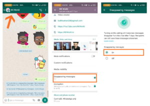 How to use WhatsApp disappearing messages Feature