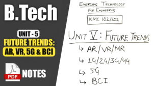 Future Trends BTech AKTU PDF Notes