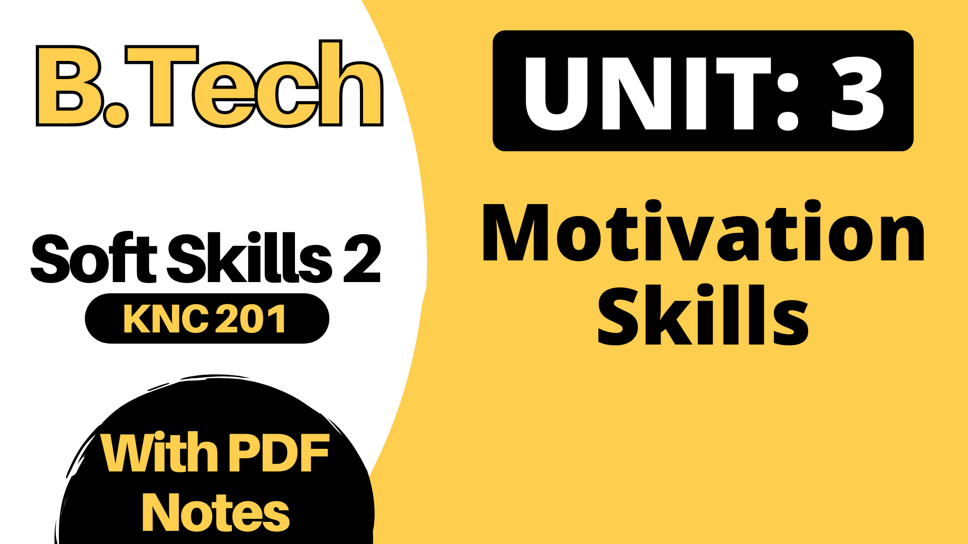 Unit 3: Motivation Skills B.Tech AKTU PDF Notes Download For First Year ...