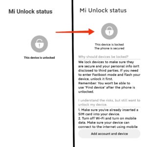 Re-Lock Bootloader Xiaomi