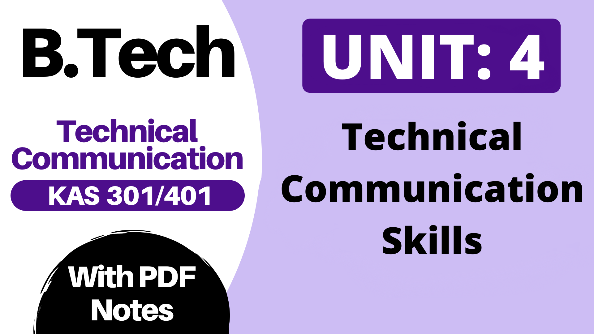 Unit 4: Technical Communication Skills B.Tech AKTU PDF Notes Download ...